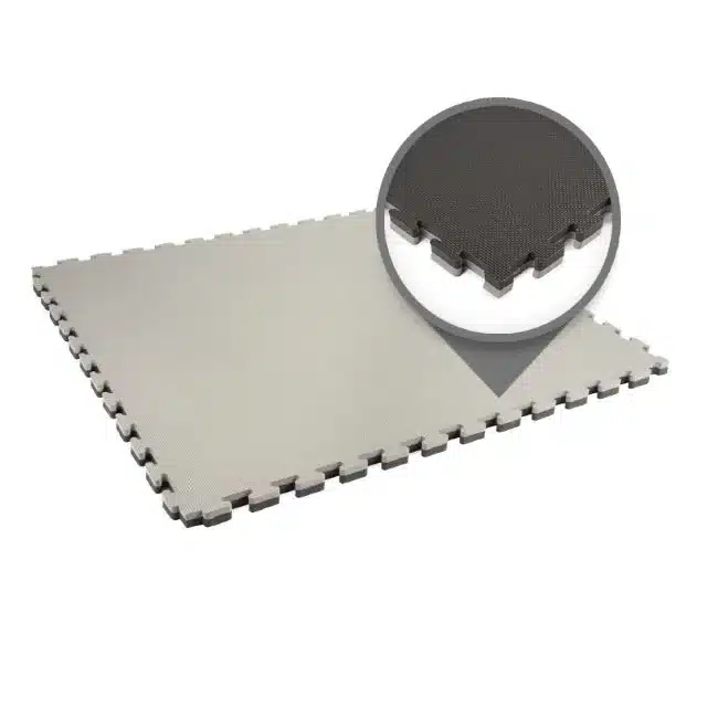 Dark grey and light grey tatami mat