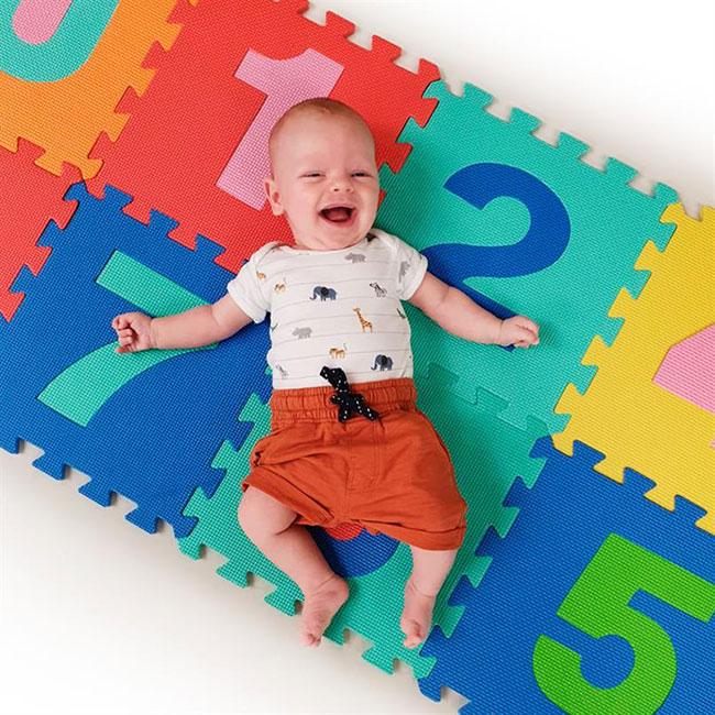 Eva Foam Interlocking Tiles Numbers 1 9, Baby Rubber Floor Tiles