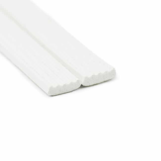 Draught seal rubber profile 9 x 3 mm – White