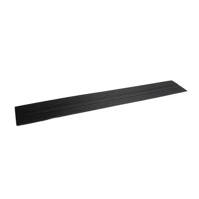 PVC threshold ramp 20 mm, black, 1 metre long
