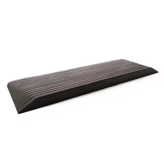 rubber threshold ramp with bevelled sides