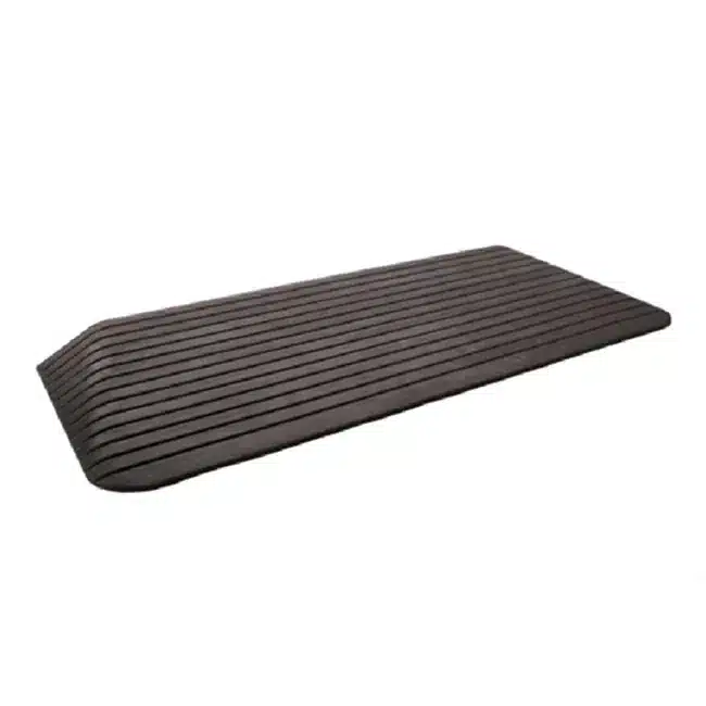 rubber threshold ramp with bevelled sides